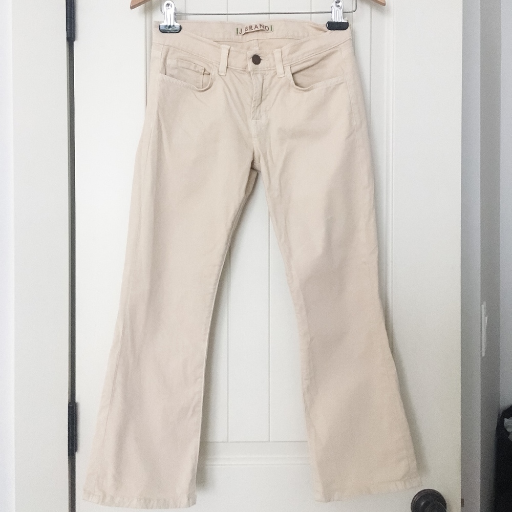 J Brand Gigi Tan Cropped Pants 26